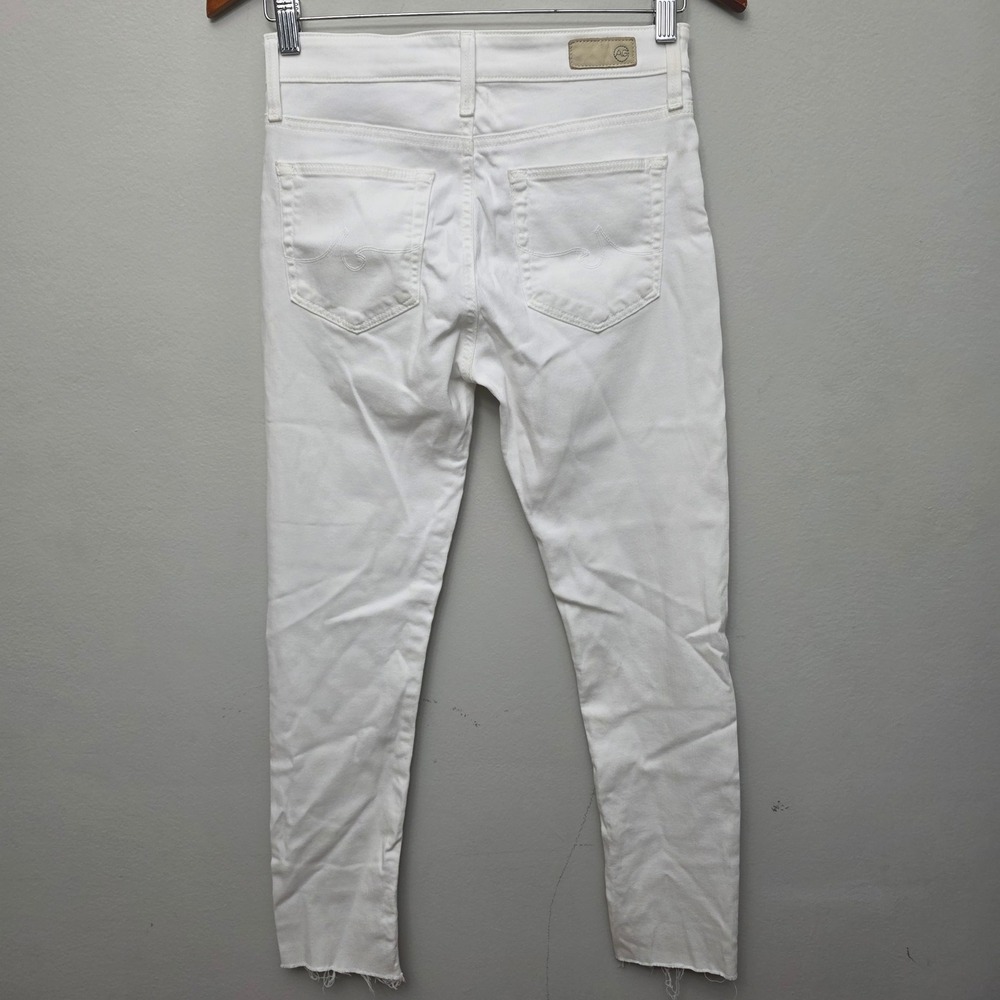 AG Adriano Goldschmied Farrah Skinny Ankle Jeans Womens 25 White High Rise - Picture 4 of 12